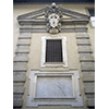 Detail of the faade of the Liceo Classico "Michelangiolo", Florence.
