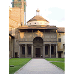 Exterior of the Pazzi Chapel in the Monumental Complex of Santa Croce, Florence.  One of the first examples of Renaissance architecture, by Filippo Brunelleschi.