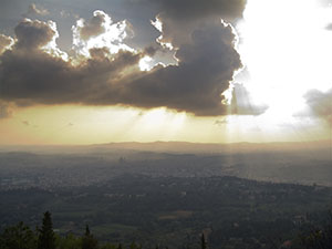 Panorama of Florence from the Parco di Montececeri, Fiesole.