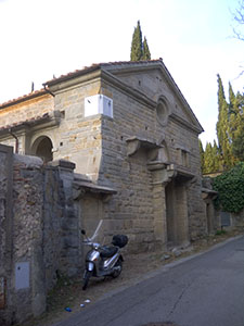 Chapel on Via Boccaccio on the grounds of Villa Schifanoia, Fiesole.