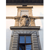 Coat of arms on the facade of Palazzo Giugni, Florence.