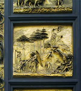 Bassorilievo della porta del Battistero, Firenze.