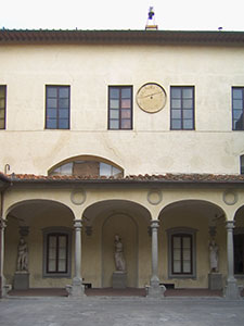 Courtyard of the of the former Hospital of San Matteo, Florence.