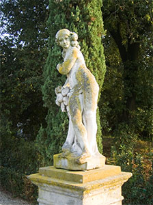 Statue in the Garden of Villa Schifanoia, Fiesole.