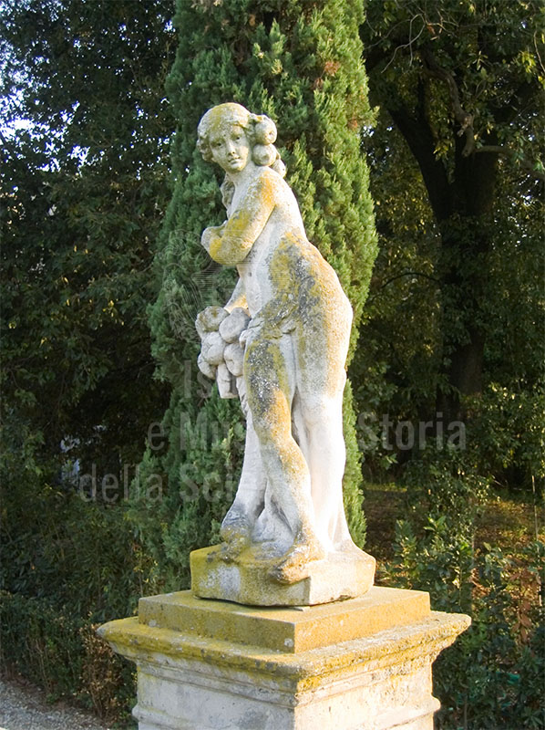 Statue in the Garden of Villa Schifanoia, Fiesole.