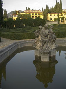 Fountain in the Garden of Villa Schifanoia, Fiesole.