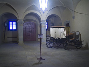 L'atrio interno della Villa Medicea "La Ferdinanda".