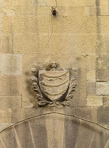 Coat of arms on the facade of Palazzo Guicciardini, Florence.