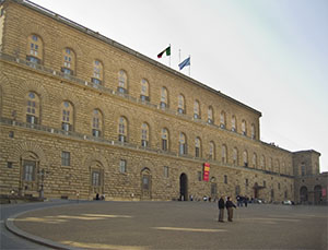 Facciata di Palazzo Pitti, Firenze.