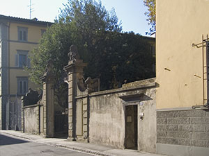 Entrance of the Torrigiani Garden from Via de' Serragli, Florence.