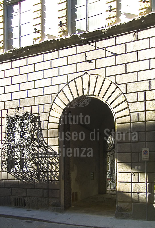 Main entrance of Palazzo Feroni on Via de' Serragli, Florence.