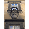 Coat of arms on the facade of Palazzo Magnani-Feroni on Borgo San Frediano, Florence.