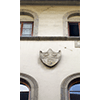 Coat of arms on the facade of the house of Giuseppe Barellai, Florence.