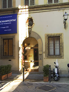 Entrance of the Buonarroti House, Florence.