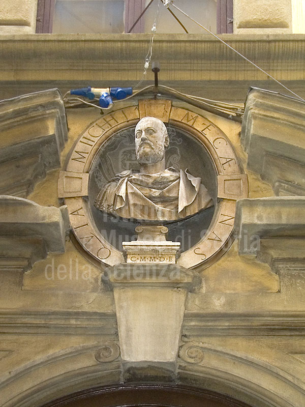 Statue on the facade of Palazzo Valori, formerly Palazzo Altoviti, Florence.
