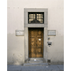 Entrance to the seat of the Accademia Toscana di Scienze e Lettere "La Colombaria", Florence.