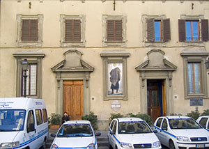 Faade of the seat of the Misericordia of Florence.