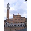 Facciata del Palazzo Pubblico e Torre del Mangia, Siena.
