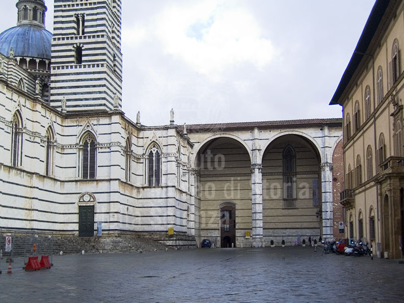Exterior of the Cathedral of Siena.