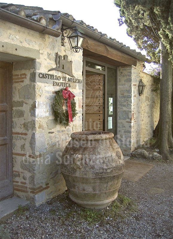 Meleto Castle Wine Shop, Gaiole in Chianti.