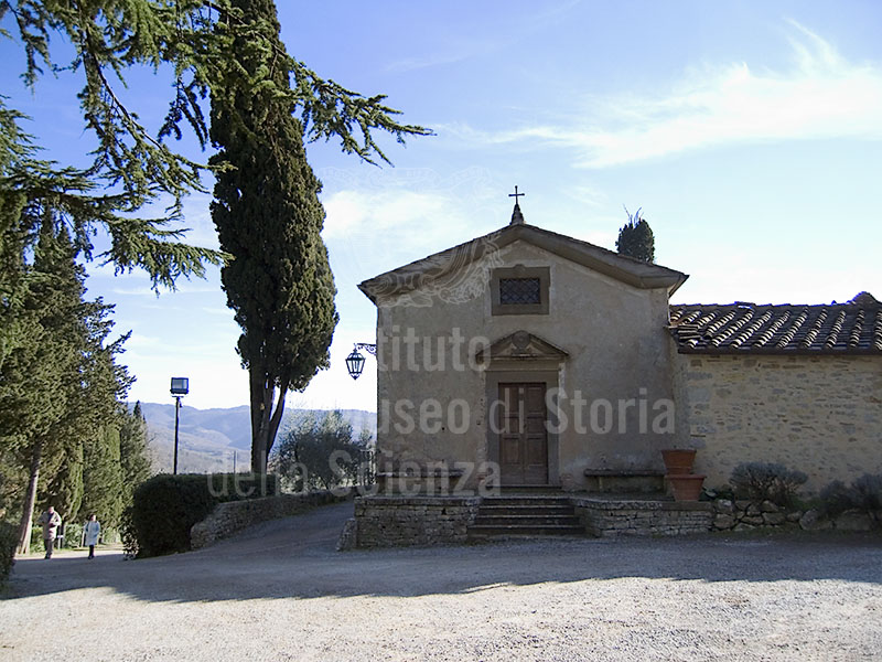 Chapel adjoining Meleto Castle, Gaiole in Chianti.