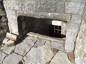 A window in the cellars of Meleto Castle, Gaiole in Chianti.