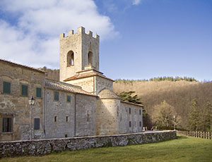 Abside dell'Abbazia di S. Lorenzo a Coltibuono, Gaiole in Chianti.