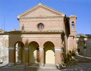 Oratorio della SS. Maria, attiguo al Castello di Brolio (Gaiole in Chianti) e la cui ricostruzione fu finanziata dalla famiglia Ricasoli.