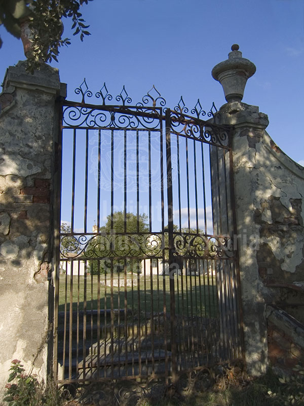 Historical entrance of the Garden of Villa Arceno, Castelnuovo Berardenga.