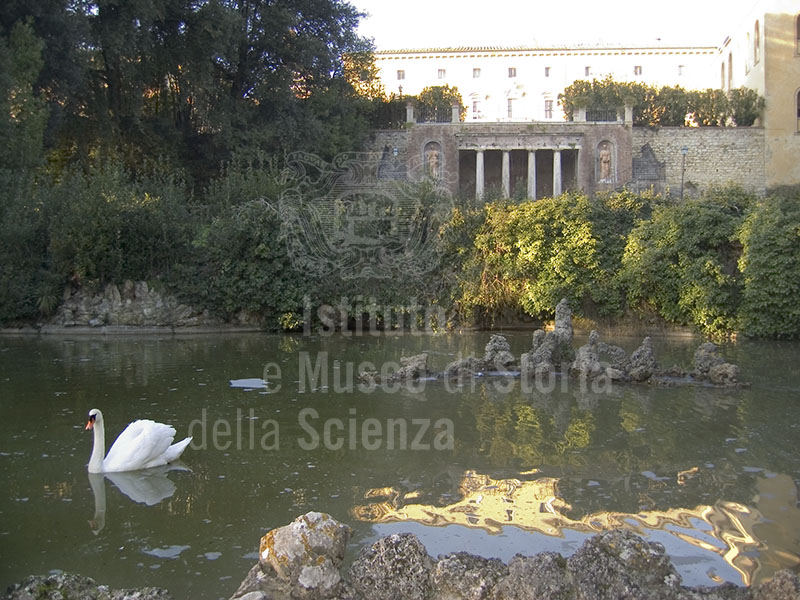 The pond in the Garden of Villa Chigi Saracini, Castelnuovo Berardenga.