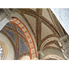 Le volte della Cattedrale di Pienza. Da notare la centinatura metallica posta a causa dei cedimenti fondali.