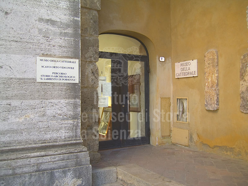 Entrance of the Cathedral Museum, Chiusi.