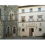 Town Hall of San Casciano dei Bagni, former seat of the Pharmacy.