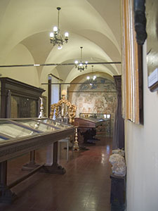 Il Museo Aurelio Castelli all'interno del Convento dell'Osservanza, Siena.