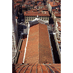 The Cathedral of Santa Maria del Fiore seen from Brunelleschi's Dome, Florence.