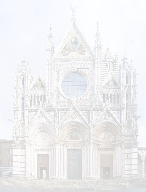 Facade of the Cathedral of Siena.