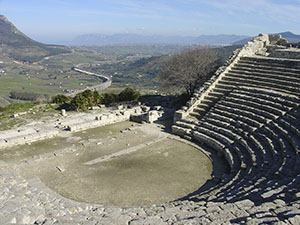 Greek theater at Segesta, Trapani.