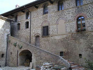 Castello di Spedaletto, interior, Pienza.