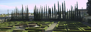 The geometrical garden of Villa Corsini a Castello, Firenze.