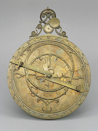 Astrolabio con planisfero