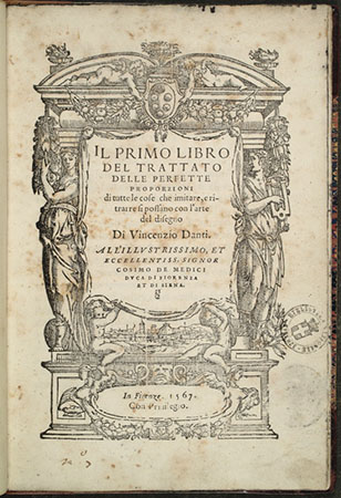 Vincenzo Danti, Il primo libro del trattato delle perfette proporzioni di tutte le cose che imitare si possono con l’arte del disegno