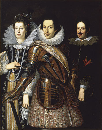 Justus Suttermans, Ritratto di Cosimo II de’ Medici, Maria Maddalena d’Austria e il figlio Ferdinando