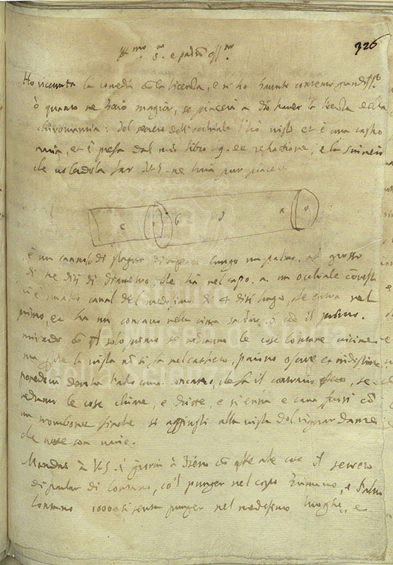 GIOVAN BATTISTA DELLA PORTA, Lettera a Federico Cesi, 28 agosto 1609
