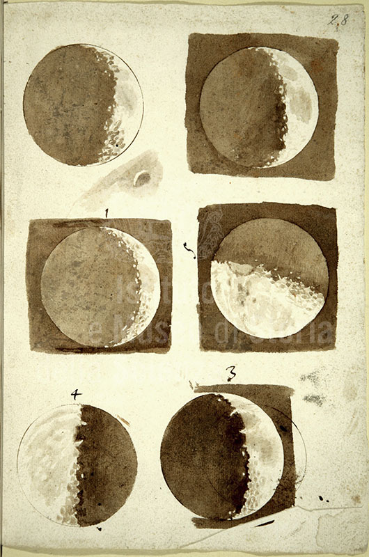 GALILEO GALILEI, Lunar observations, ms., 1609