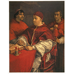 Raffaello, Ritratto di Papa Leone X, 1518 (Galleria Palatina, Firenze)