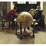 Tito Lessi, Galileo e Viviani [Galileo and Viviani], oil on wood, 1892 (Istituto e Museo di Storia della Scienza, Florence, Dep. Osservatorio di Arcetri)